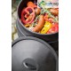 Grill ogrodowy na trójnogu - stal czarna fi 50cm