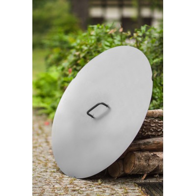 Grill ogrodowy na trójnogu - stal czarna fi 50cm