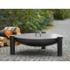 Grill ogrodowy na trójnogu - stal czarna fi 50cm