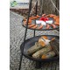 Grill na trójnogu"nr 102"stal czarna fi 60cm + palenisko"nr 302"fi 70cm