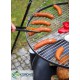 Grill na trójnogu"nr 102"stal czarna fi 60cm + palenisko"nr 316"fi 70cm