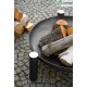 Grill na trójnogu"nr 102"stal czarna fi 60cm + palenisko"nr 316"fi 70cm