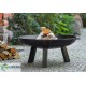 Grill na trójnogu"nr 101"stal czarna fi 50cm + palenisko"nr 310" fi 60cm