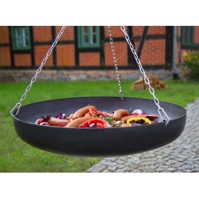 Patelnia / wok - stal czarna fi 60cm