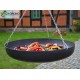 Grill ogrodowy na trójnogu - stal czarna fi 50cm